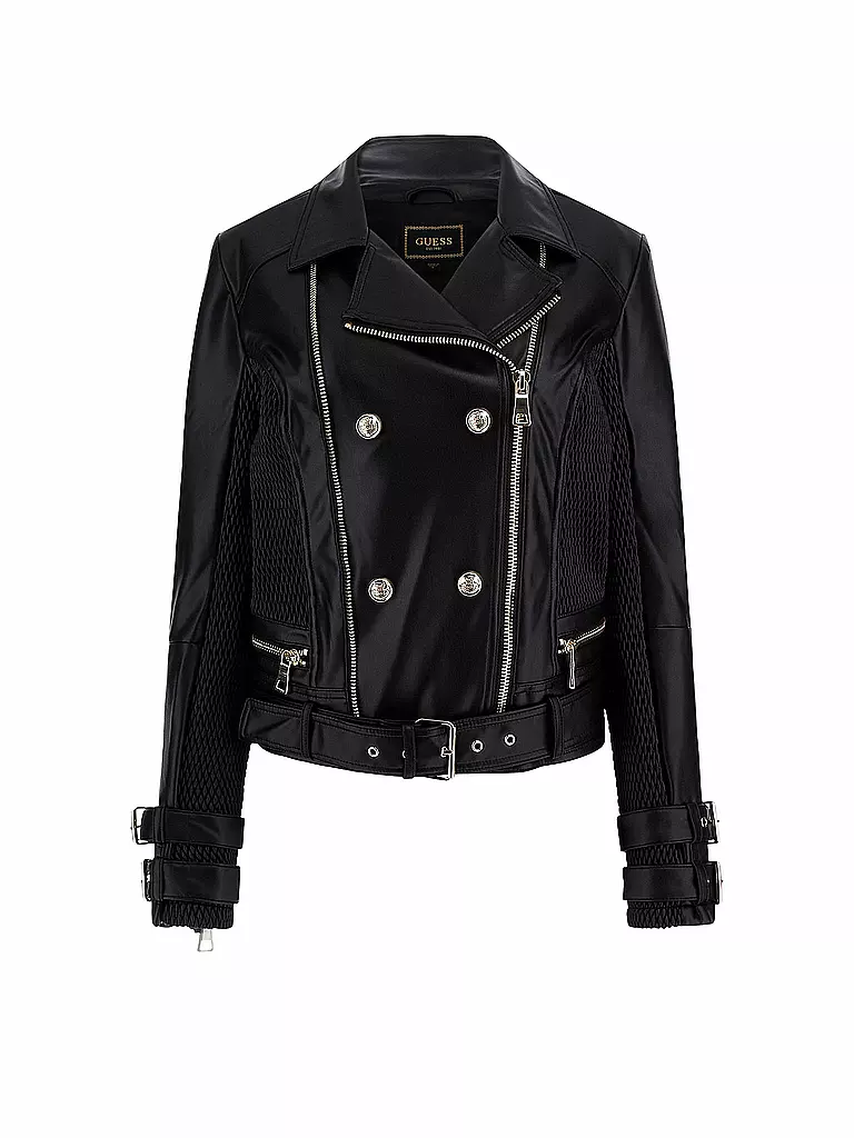 GUESS | Veste aspect cuir MYLA MOTO | schwarz