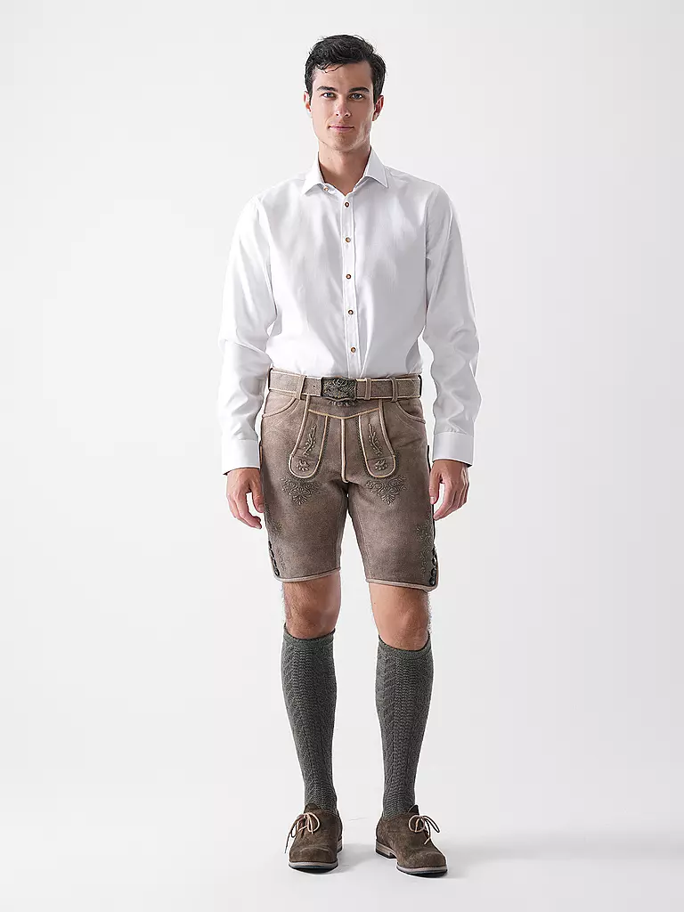 GWEIH & SILK | Chemise traditionnelle coupe ajustée | weiss