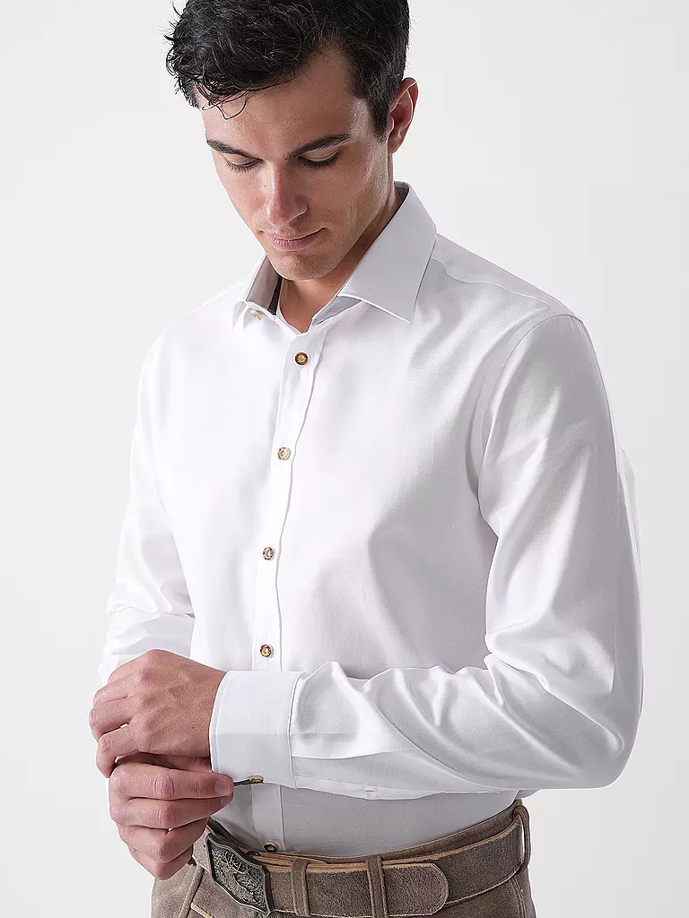 GWEIH & SILK | Chemise traditionnelle coupe ajustée | 