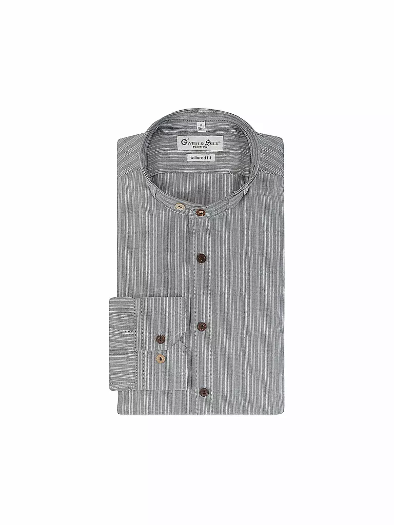 GWEIH & SILK | Chemise traditionnelle EIBSEE | hellgrau