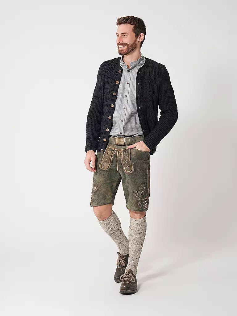 GWEIH & SILK | Chemise traditionnelle EIBSEE | hellgrau