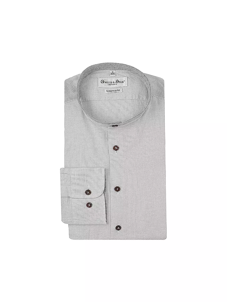 GWEIH & SILK | Chemise traditionnelle IRRSEE | hellgrau