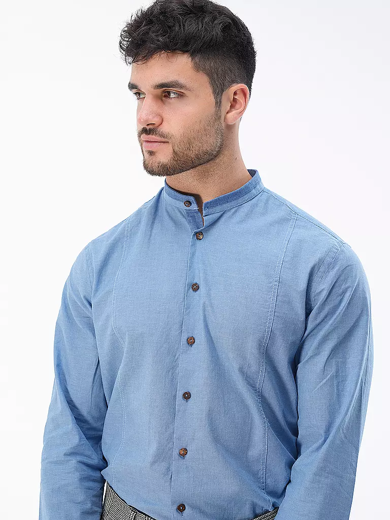GWEIH & SILK | Chemise traditionnelle IRRSEE | hellblau
