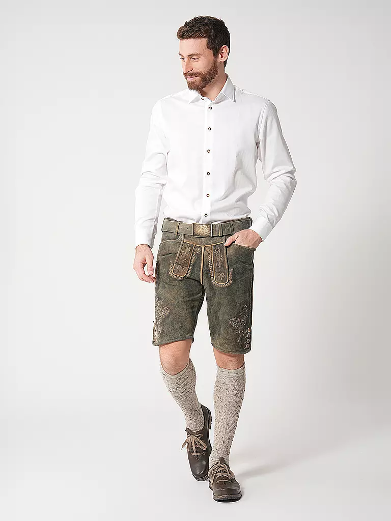 GWEIH & SILK | Chemise traditionnelle Modern Fit WEISSENSEE | Blanc