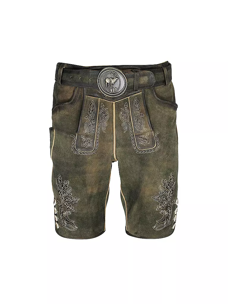 GWEIH & SILK | Culotte bavaroise en cuir SAMUEL | Marron
