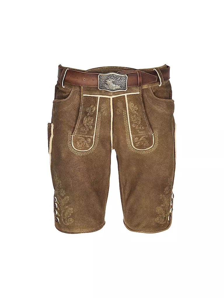 GWEIH & SILK | Culotte en cuir traditionnel Vitus | camel