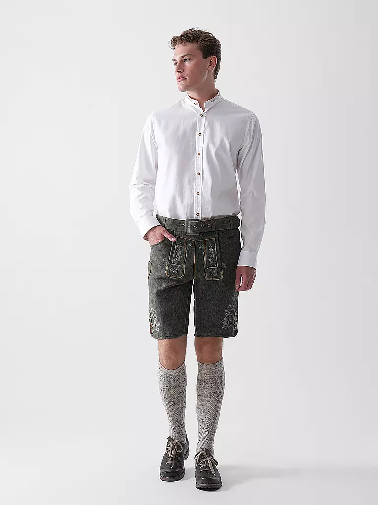 GWEIH & SILK | Pantalon traditionnel BASTIAN | dunkelgrün