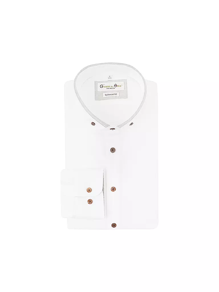 GWEIH & SILK | Trachtenhemd KLOSTERSEE | Blanc