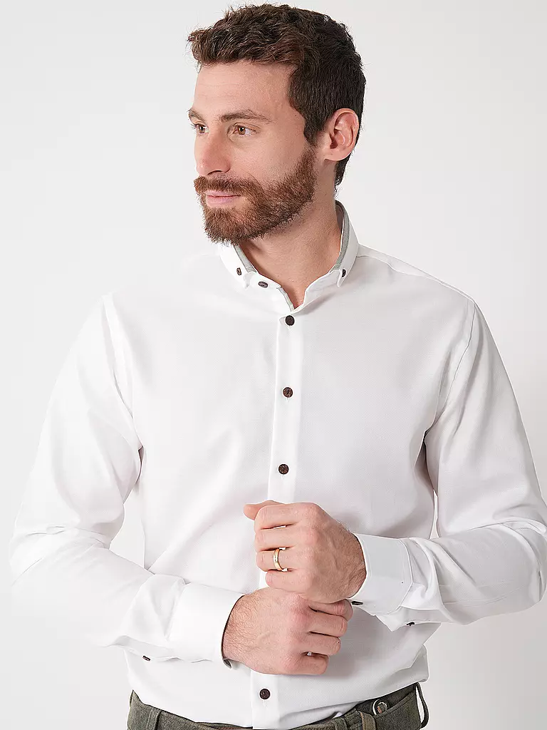 GWEIH & SILK | Trachtenhemd KLOSTERSEE | Blanc