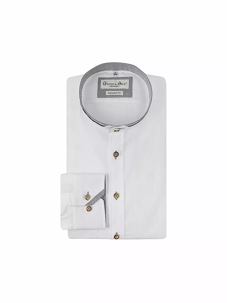 GWEIH & SILK | Trachtenhemd SCHRECKSEE | Blanc