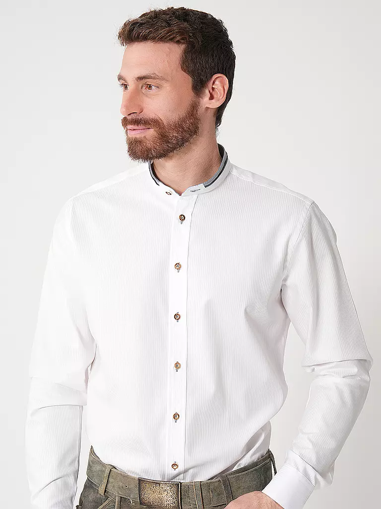 GWEIH & SILK | Trachtenhemd SCHRECKSEE | Blanc