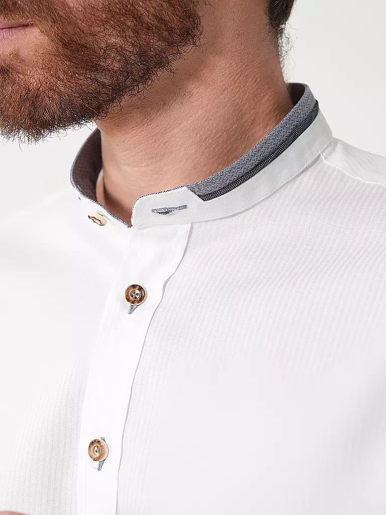 GWEIH & SILK | Trachtenhemd SCHRECKSEE | Blanc