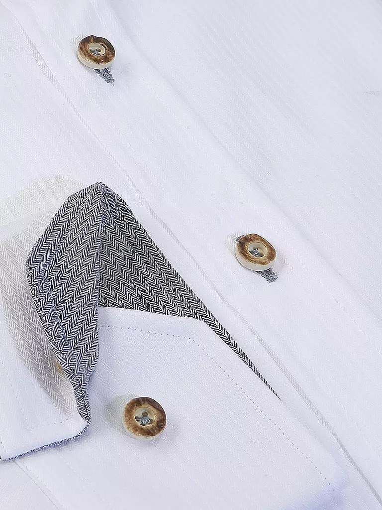 GWEIH & SILK | Trachtenhemd SCHRECKSEE | Blanc