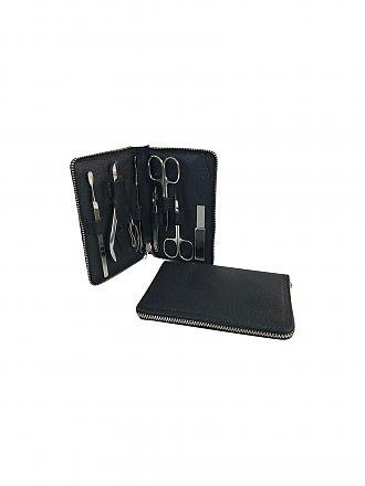 HAMMANN | Set de manucure en cuir (noir, 7 pièces)