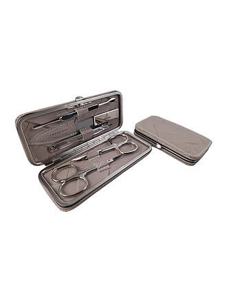 HAMMANN | Set de manucure en cuir (taupe, 5 pièces)