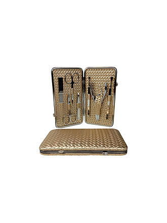 HAMMANN | Set de manucure en cuir (Or / 7 pièces)