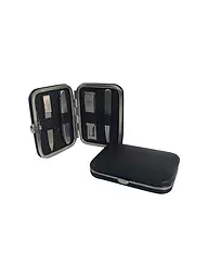 HAMMANN | Mini-coffret de manucure en cuir pour homme (noir, 4 pièces) | Noir