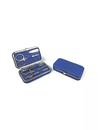 HAMMANN | Set de manucure en cuir (Bleu cobalt / 5 pièces) | Bleu