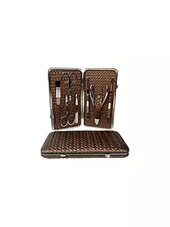HAMMANN | Set de manucure en cuir (bronze / 7 pièces) | Cuivre