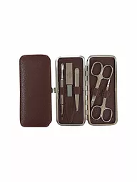 HAMMANN | Set de manucure en cuir (Havane, 5 pièces) | Marron