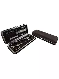HAMMANN | Set de manucure en cuir (bleu clair, 5 pièces) | Marron