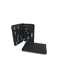 HAMMANN | Set de manucure en cuir (noir, 7 pièces) | Noir