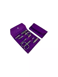 HAMMANN | Set de manucure en cuir (Marsala, 5 pièces) | Lilas