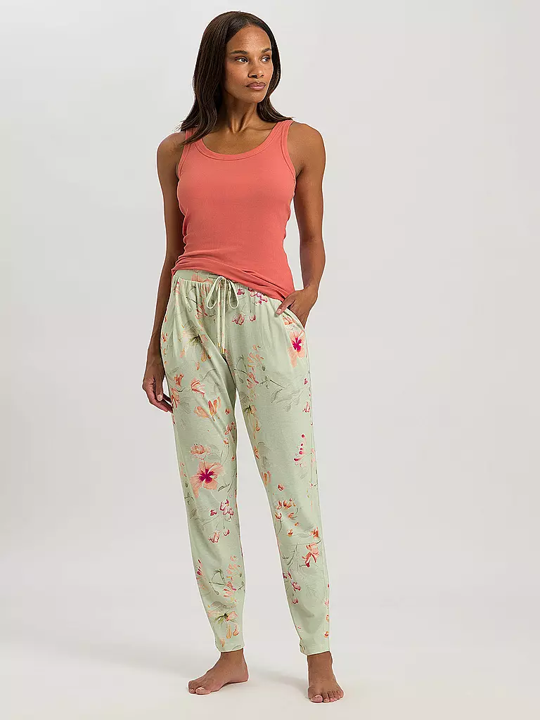 HANRO | Pyjamahose SLEEP & LOUNGE | Vert clair