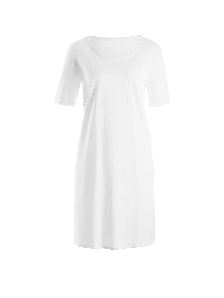 HANRO | Sleepshirt - Chemise de nuit "Cotton Deluxe" | weiss