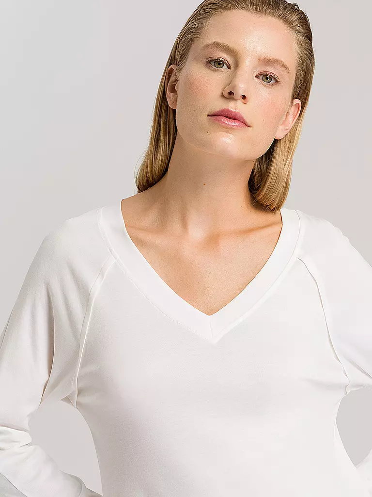 HANRO | Sleepshirt - Chemise de nuit "Pure Essence" | creme