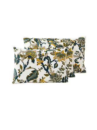 HAOMY | Housse de coussin BALI 40x60cm Bleu De Prusse