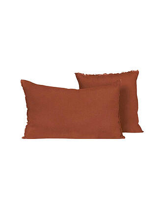 HAOMY | Housse de coussin LIMY 45x45cm Terre Brulee
