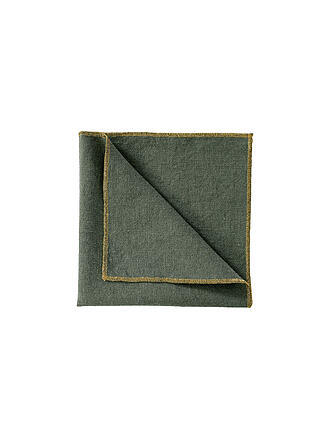 HAOMY | Serviette en tissu 40x40cm VERONE Kaki/Vert
