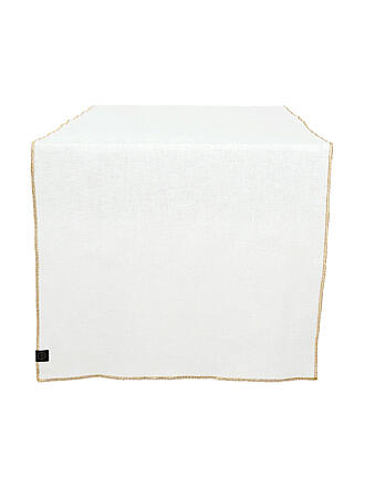 HAOMY | Chemin de table 48x160cm VERONE Blanc/Crème