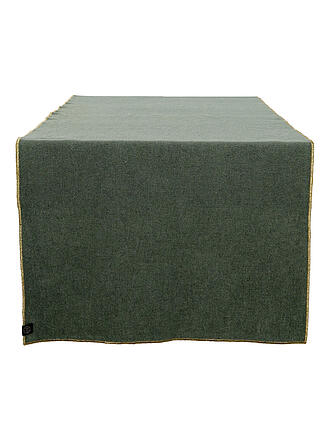 HAOMY | Chemin de table 48x160cm VERONE Kaki/Vert