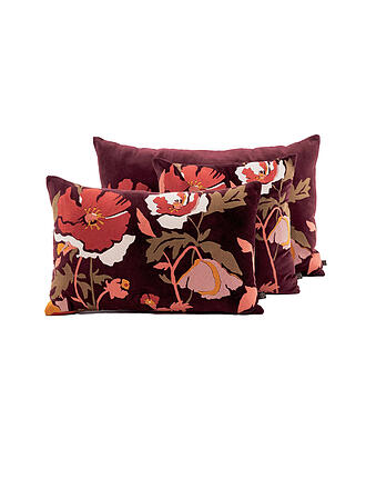 HAOMY | Housse de coussin 45x45cm BRISTOL Burgundy