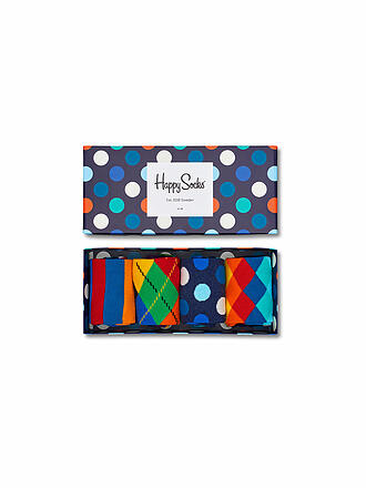 HAPPY SOCKS | Coffret cadeau femme BIG DOTS, lot de 4, tailles 36-40, multicolore