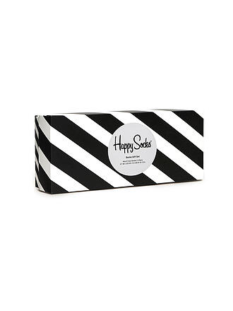 HAPPY SOCKS | Coffret cadeau de chaussettes pour homme NOIR & BLANC, paquet de 4, tailles 41-46 noir