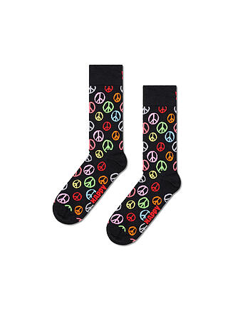 HAPPY SOCKS | Chaussettes PEACE pour femmes 36-40 noir
