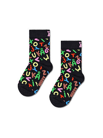 HAPPY SOCKS | Chaussettes enfant ALPHABET Noir