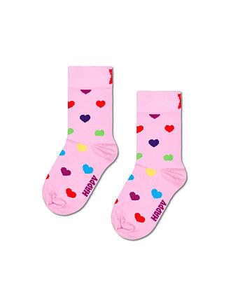 HAPPY SOCKS | Chaussettes fille HEART SOCK rose clair