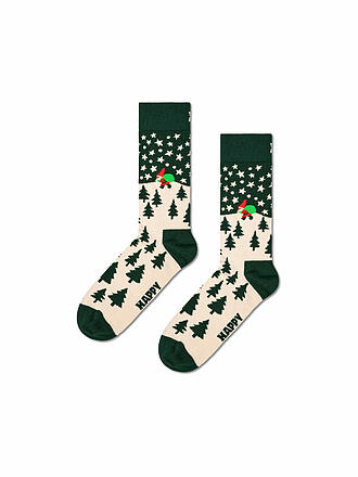 HAPPY SOCKS | Chaussettes homme SANTA taille 41 - 46 vert foncé