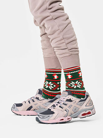HAPPY SOCKS | Chaussettes Femme CHRISTMAS SWEATER Taille 36 - 40 vert foncé