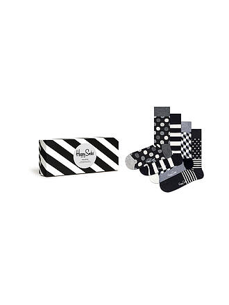 HAPPY SOCKS | Chaussettes femme, lot de 4 CLASSIC BLACK & WHITE noir
