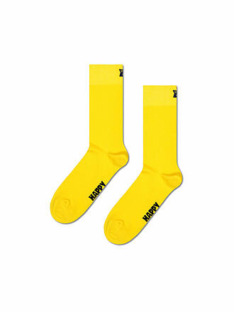 HAPPY SOCKS | Chaussettes pour homme SOLID taille 41 - 46 jaune
