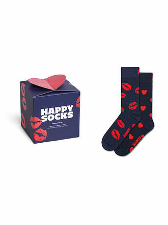 HAPPY SOCKS | Coffret cadeau femme 2 paires VALENTINES 36-40 bleu