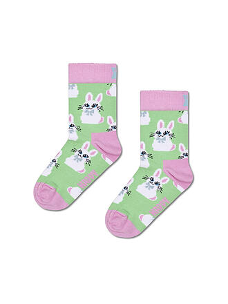HAPPY SOCKS | Chaussettes enfant LAPIN vert clair