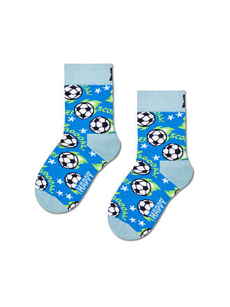 HAPPY SOCKS | Chaussettes enfant FOOTBALL bleu clair