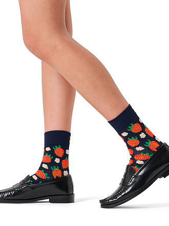 HAPPY SOCKS | Chaussettes Femme STRAWBERRY SHORT 36-40 navy