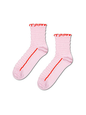 HAPPY SOCKS | Chaussettes Femme STRUCTURE SLINKY 36-40 rose
